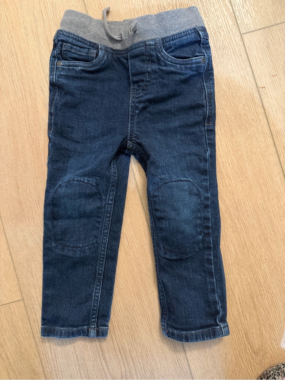Hannah Andersson 3T slim toddler Dark Blue Knit-Waist Denim jeans